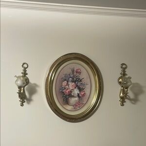 Vintage Floral Pastel Art Wall Decor